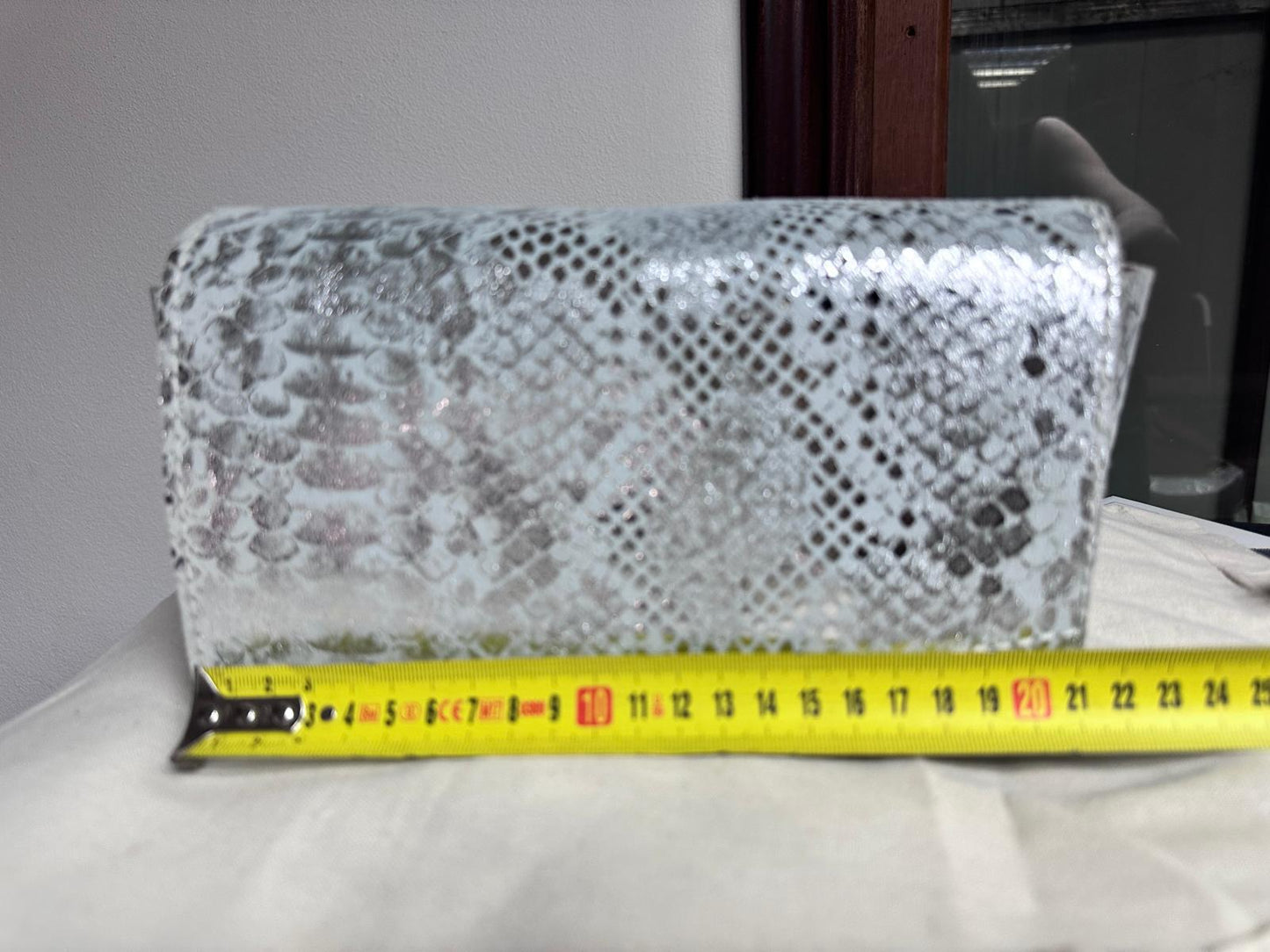 Bolso de fiesta estampado serpiente